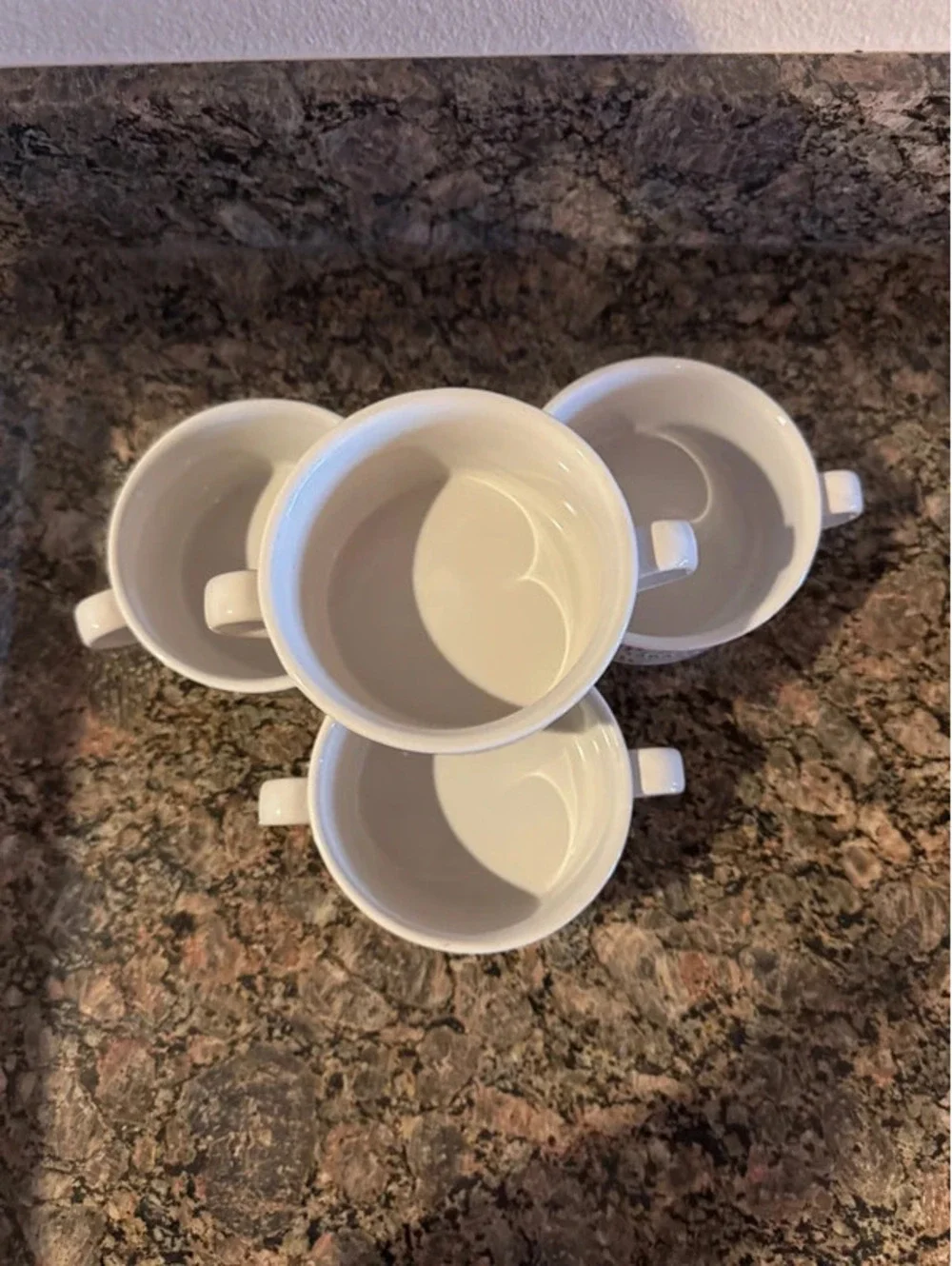 Set of 4 Vintage Tabasco double-handled ceramic soup made by Houston Harvest